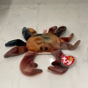 TY ORIGINAL BEANIE BABY - CLAUDE THE CRAB
